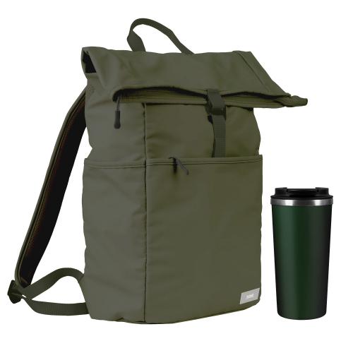Подарочный набор Палермо (Palermo), Бостон (Boston), зеленый (рюкзак, термокружка)