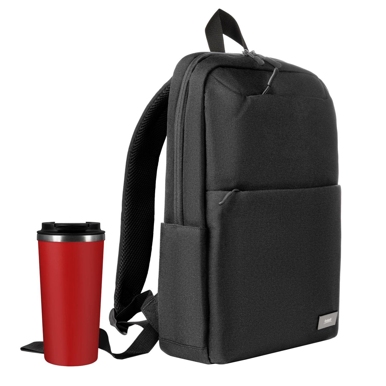 Подарочный набор Палермо (Palermo), Форст (Forst), черный/красный (рюкзак, термокружка)