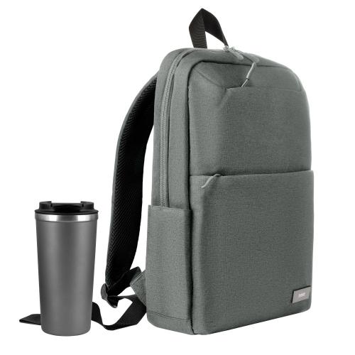 Подарочный набор Палермо (Palermo), Форст (Forst), серый (рюкзак, термокружка)