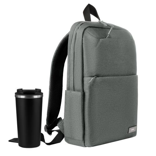 Подарочный набор Палермо (Palermo), Форст (Forst), серый/черный (рюкзак, термокружка)