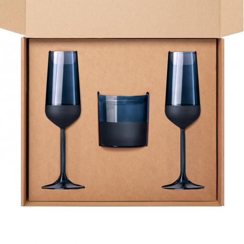 Подарочный набор свеча + 2 бокала для шампанского; - купить необычные подарки в Воронеже