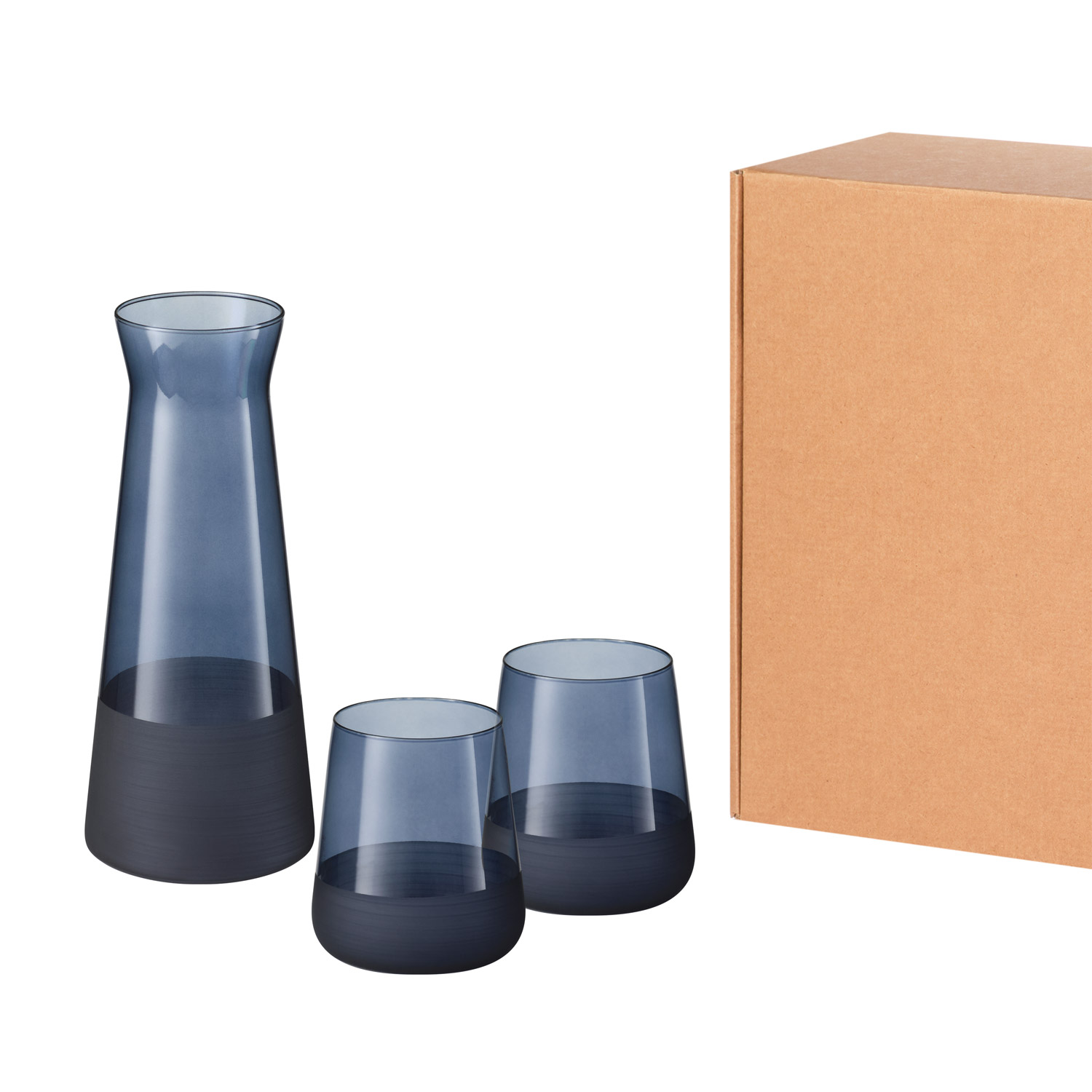 Подарочный набор декантер + 2 стакана, Сапфир (Sapphire) синий