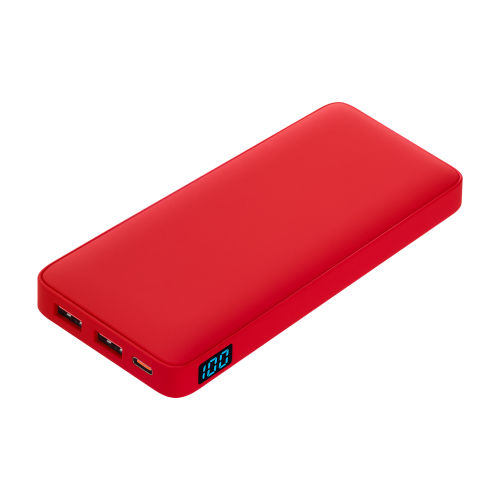 Внешний аккумулятор с подсветкой Анкор Плюс PD (Ancor PD Plus) 10000 mAh, красный