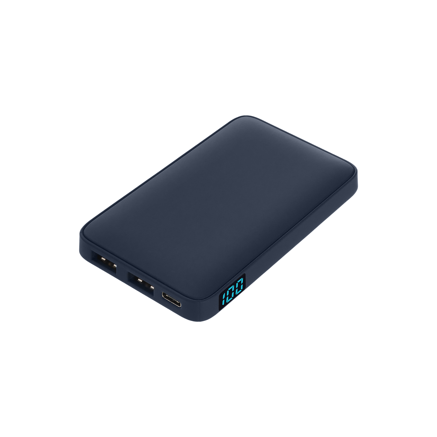 Внешний аккумулятор с подсветкой Анкор (Ancor) 5000 mAh, синий