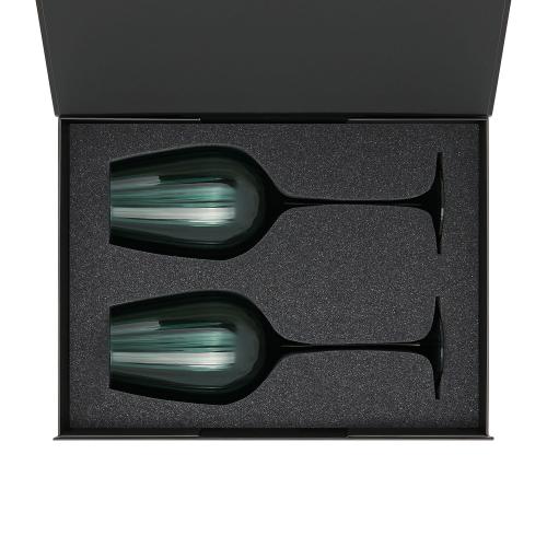 Ложемент под 2 бокала для вина (рифленое стекло) в среднюю коробку-трансформер ; - купить необычные сувениры в Воронеже