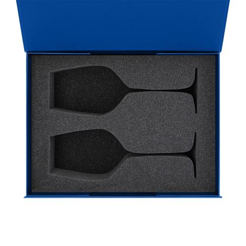 Ложемент под 2 бокала для вина (рифленое стекло) в среднюю коробку-трансформер ; - купить подарки с логотипом в Воронеже