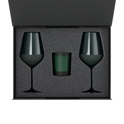 Ложемент под свечу Энигма (Enigma) + 2 бокала для вина в среднюю коробку-трансформер ; - купить необычные сувениры в Воронеже