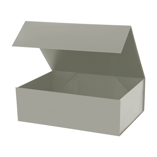 Подарочная коробка-трансформер средняя, серая