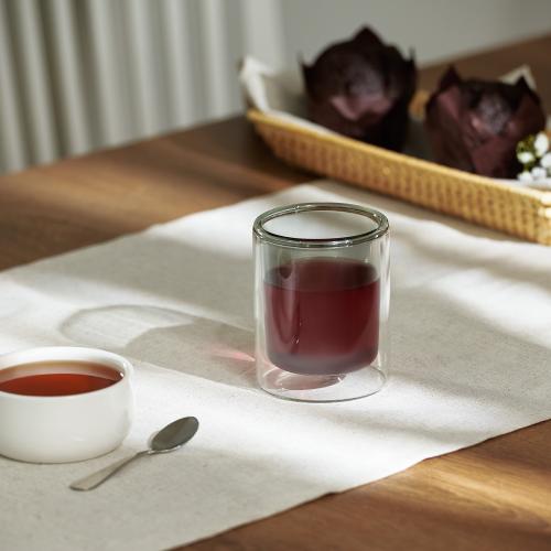 Стакан стеклянный с двойными стенками Marlo; - купить именные сувениры в Воронеже