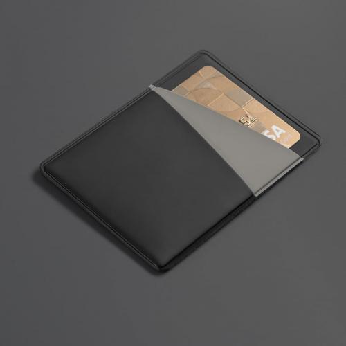 Чехол для карт Simply с тремя косыми карманами, голубой/серый; - купить необычные сувениры в Воронеже