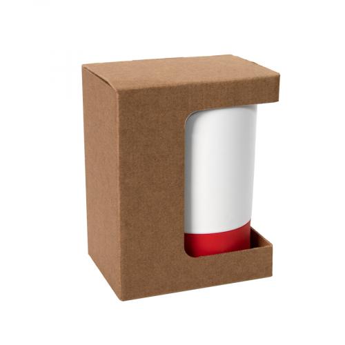 Коробка для кружки 26700, размер 11,9х8,6х15,2 см, микрогофрокартон; - купить подарки с логотипом в Воронеже