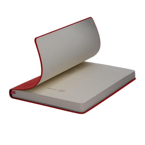 Бизнес-блокнот ALFI, A5, красный, мягкая обложка; - купить подарки с логотипом в Воронеже