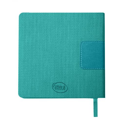 Ежедневник недатированный Scotty, А5-,  бирюзовый, кремовый блок; - купить необычные сувениры в Воронеже