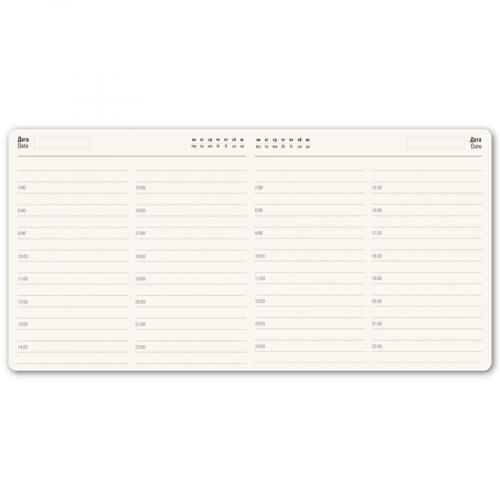 Ежедневник недатированный Scotty, А5-,  бирюзовый, кремовый блок; - купить подарки с логотипом в Воронеже