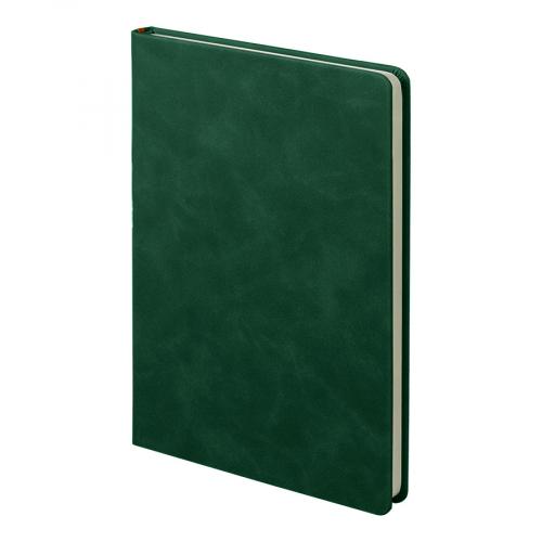 Ежедневник недатированный Muse, зеленый, А5, с декоративной коричневой полосой; - купить необычные подарки в Воронеже