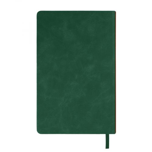 Ежедневник недатированный Muse, зеленый, А5, с декоративной коричневой полосой; - купить именные сувениры в Воронеже