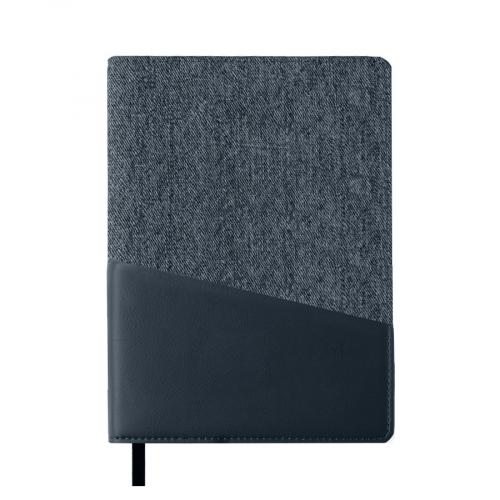 Ежедневник недатированный DENIM, серый, формат А5; - купить подарки с логотипом в Воронеже