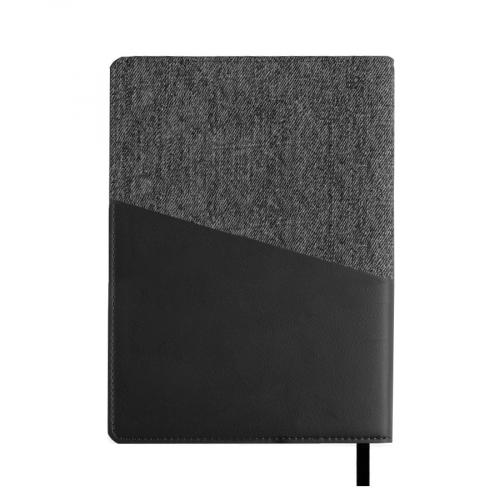Ежедневник недатированный DENIM, серый, формат А5; - купить необычные сувениры в Воронеже