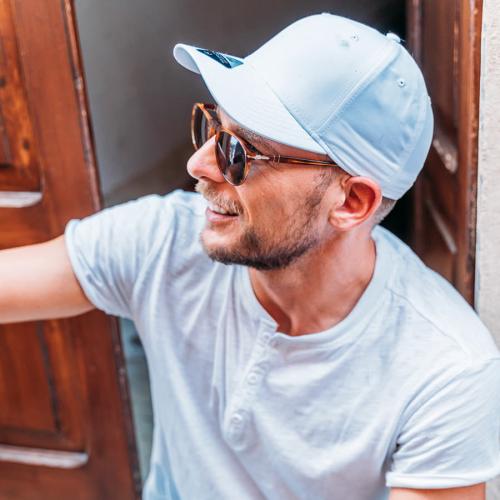 Бейсболка RECY FEEL, переработанный полиэстер, 6 клиньев; - купить подарки с логотипом в Воронеже