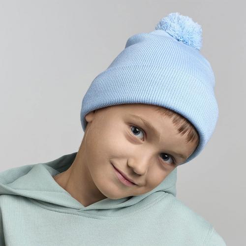 Шапка вязаная детская с помпоном KID WIND-S; - купить именные сувениры в Воронеже