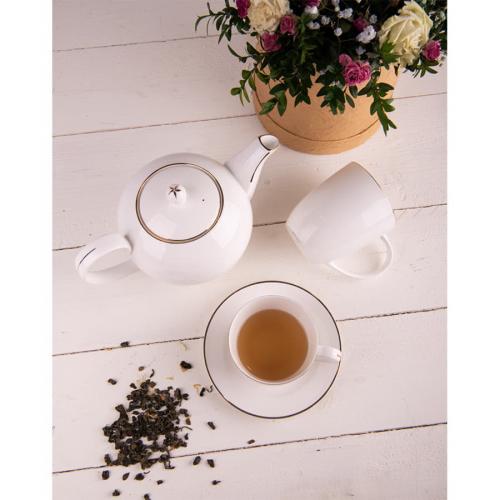 Чайник и две чайных пары GOLD в упаковке, 250мл и 1200мл; - купить необычные подарки в Воронеже