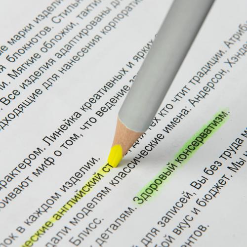 Карандаш-текстовыделитель двухцветный EXPERT; - купить именные сувениры в Воронеже