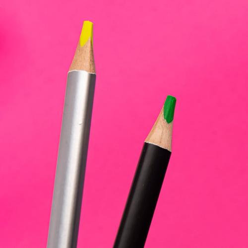 Карандаш-текстовыделитель двухцветный EXPERT; - купить подарки с логотипом в Воронеже