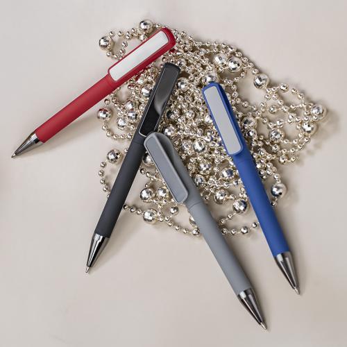 Ручка шариковая GLOSSY GUN с покрытием soft touch; - купить необычные сувениры в Воронеже