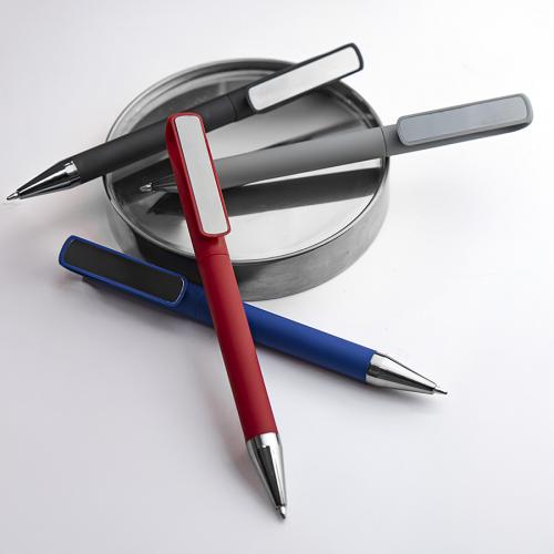 Ручка шариковая GLOSSY GUN с покрытием soft touch; - купить именные сувениры в Воронеже