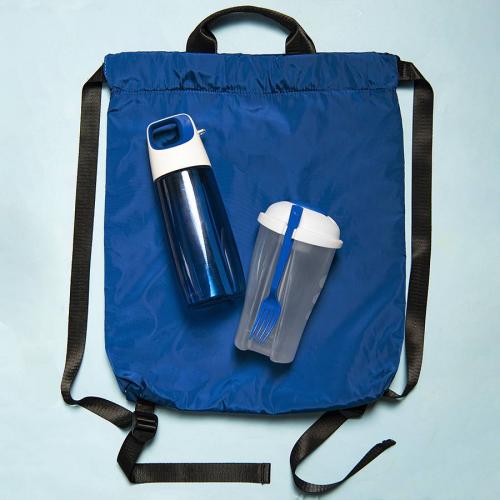 Набор подарочный FITKIT: бутылка для воды, контейнер для еды, рюкзак; - купить подарки с логотипом в Воронеже