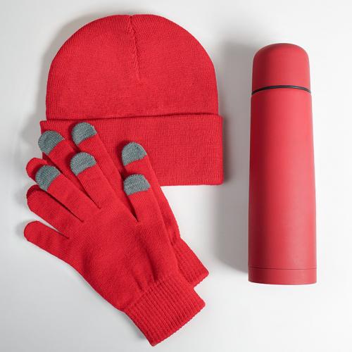 Набор подарочный GET WARM: перчатки, шапка; - купить необычные подарки в Воронеже