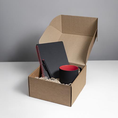 Набор подарочный FLAME: блокнот, ручка; - купить необычные сувениры в Воронеже