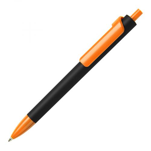 Ручка шариковая FORTE SOFT BLACK; - купить подарки с логотипом в Воронеже