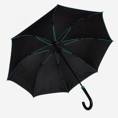 Зонт-трость BACK TO BLACK, пластиковая ручка; - купить бизнесс-сувениры в Воронеже