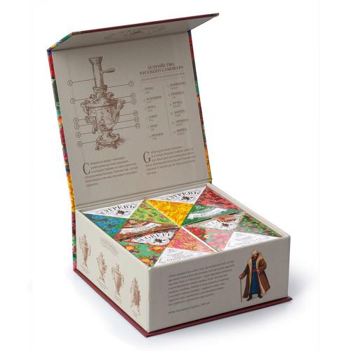 Набор Сугревъ в картонной коробке с 4-я чаями; - купить бизнесс-сувениры в Воронеже
