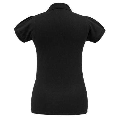 Рубашка поло женская Heavymill черная; - купить необычные подарки в Воронеже