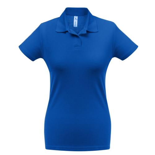 Рубашка поло женская ID.001 ярко-синяя; - купить бизнесс-сувениры в Воронеже