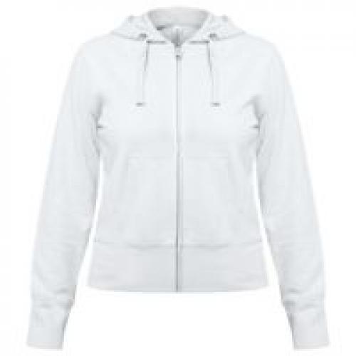 Толстовка женская Hooded Full Zip белая