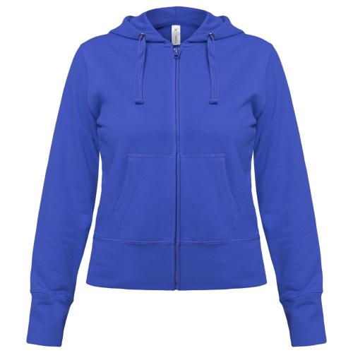 Толстовка женская Hooded Full Zip ярко-синяя; - купить бизнесс-сувениры в Воронеже