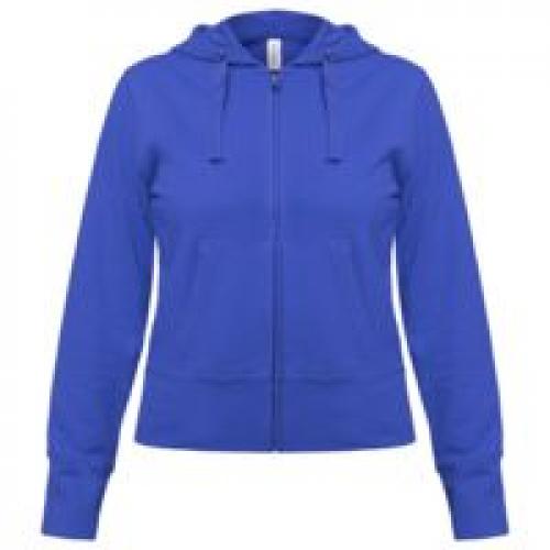 Толстовка женская Hooded Full Zip ярко-синяя