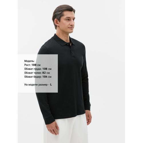 Рубашка поло мужская с длинным рукавом Perfect LSL Men; - купить именные сувениры в Воронеже