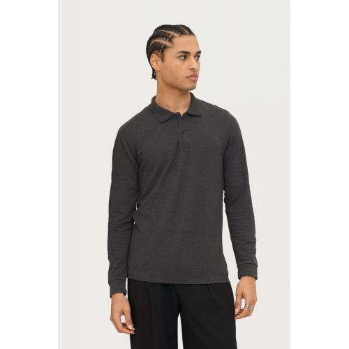 Рубашка поло мужская с длинным рукавом Perfect LSL Men; - купить именные сувениры в Воронеже