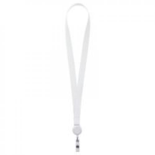 Лента для бейджа с ретрактором Retract, белая