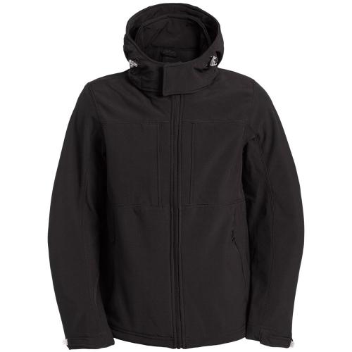 Куртка мужская Hooded Softshell черная; - купить бизнесс-сувениры в Воронеже