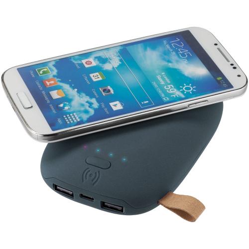 Аккумулятор с беспроводной зарядкой Pebble Wireless 9000 мАч; - купить подарки с логотипом в Воронеже