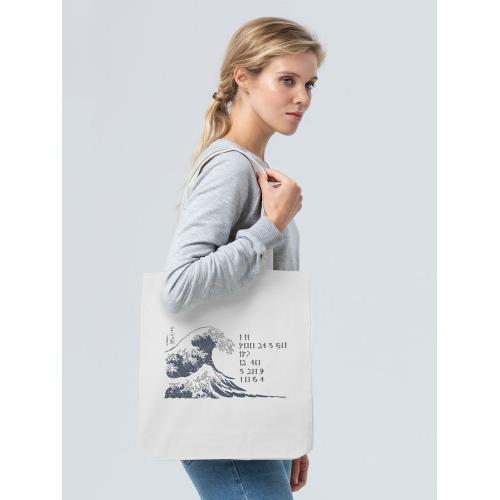 Холщовая сумка «Цифровые стихи. Японская поэзия»; - купить подарки с логотипом в Воронеже