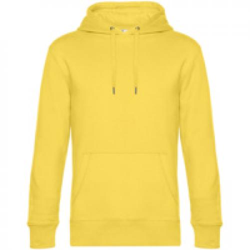 Толстовка с капюшоном унисекс King, желтая