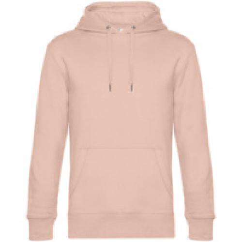 Толстовка с капюшоном унисекс King, розовая