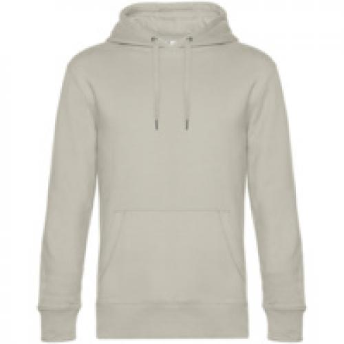 Толстовка с капюшоном унисекс King, дымчато-серая