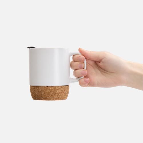 Кружка с пробковой подставкой Corky Walk; - купить необычные сувениры в Воронеже